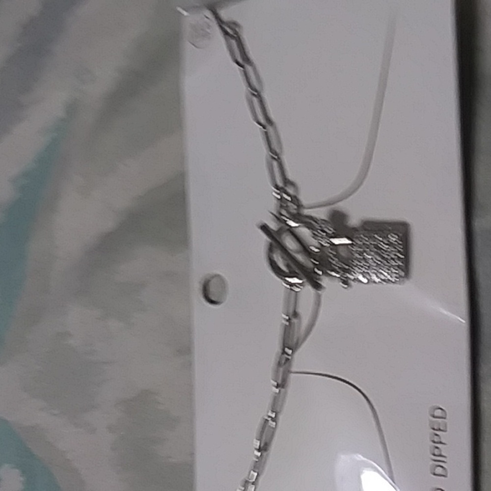 White Gold Dipped Necklace - image 8